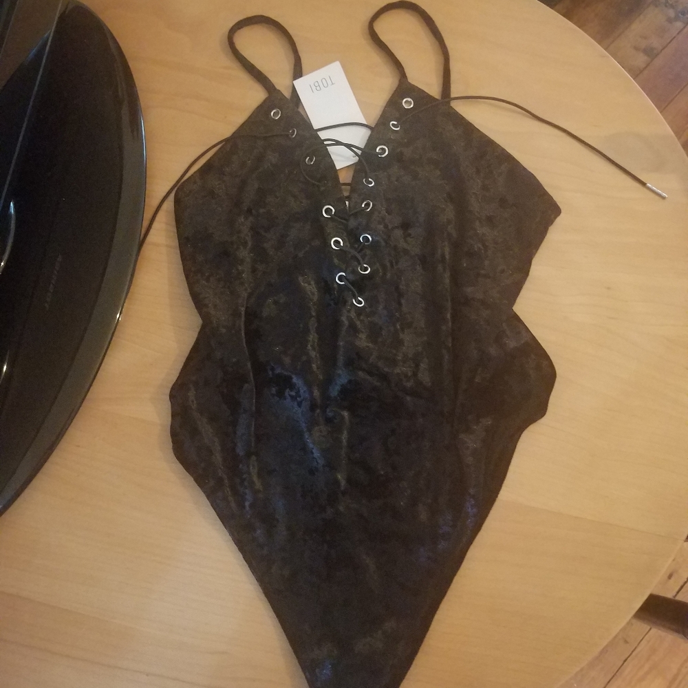 Tobi Velvet Bodysuit Lingerie